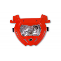 Replacement plastic for motocross Panther headlight lower part red - Headlight - PF01711-070 - UFO Plast