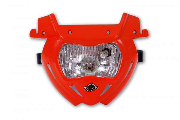 Replacement plastic for motocross Panther headlight lower part red - Headlight - PF01711-070 - UFO Plast