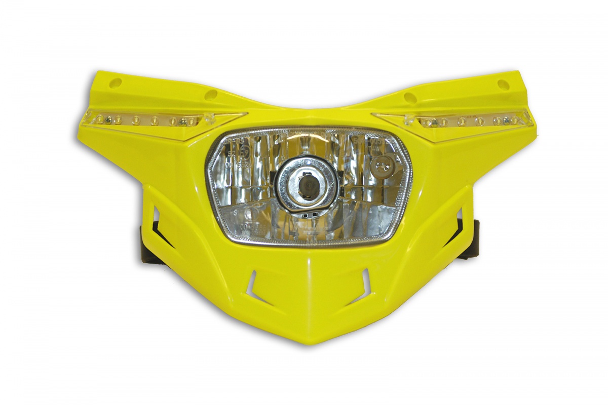 Ricambio plastica portafaro motocross Stealth parte bassa giallo - Portafari - PF01714-102 - Ufo Plast