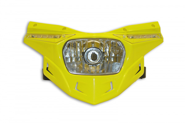 Ricambio plastica portafaro motocross Stealth parte bassa giallo - Portafari - PF01714-102 - UFO Plast