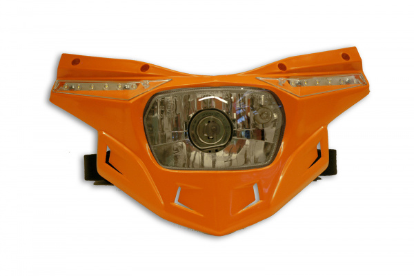 Ricambio plastica portafaro motocross Stealth parte bassa arancione - Portafari - PF01714-127 - UFO Plast