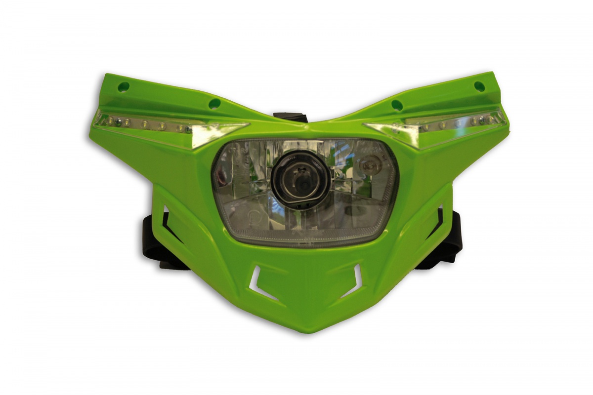 Ricambio plastica portafaro motocross Stealth parte bassa verde - Portafari - PF01714-026 - Ufo Plast