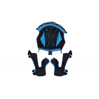 Cuffia e guanciali casco motocross Onyx blu - Ricambi caschi - HR124-C - UFO Plast