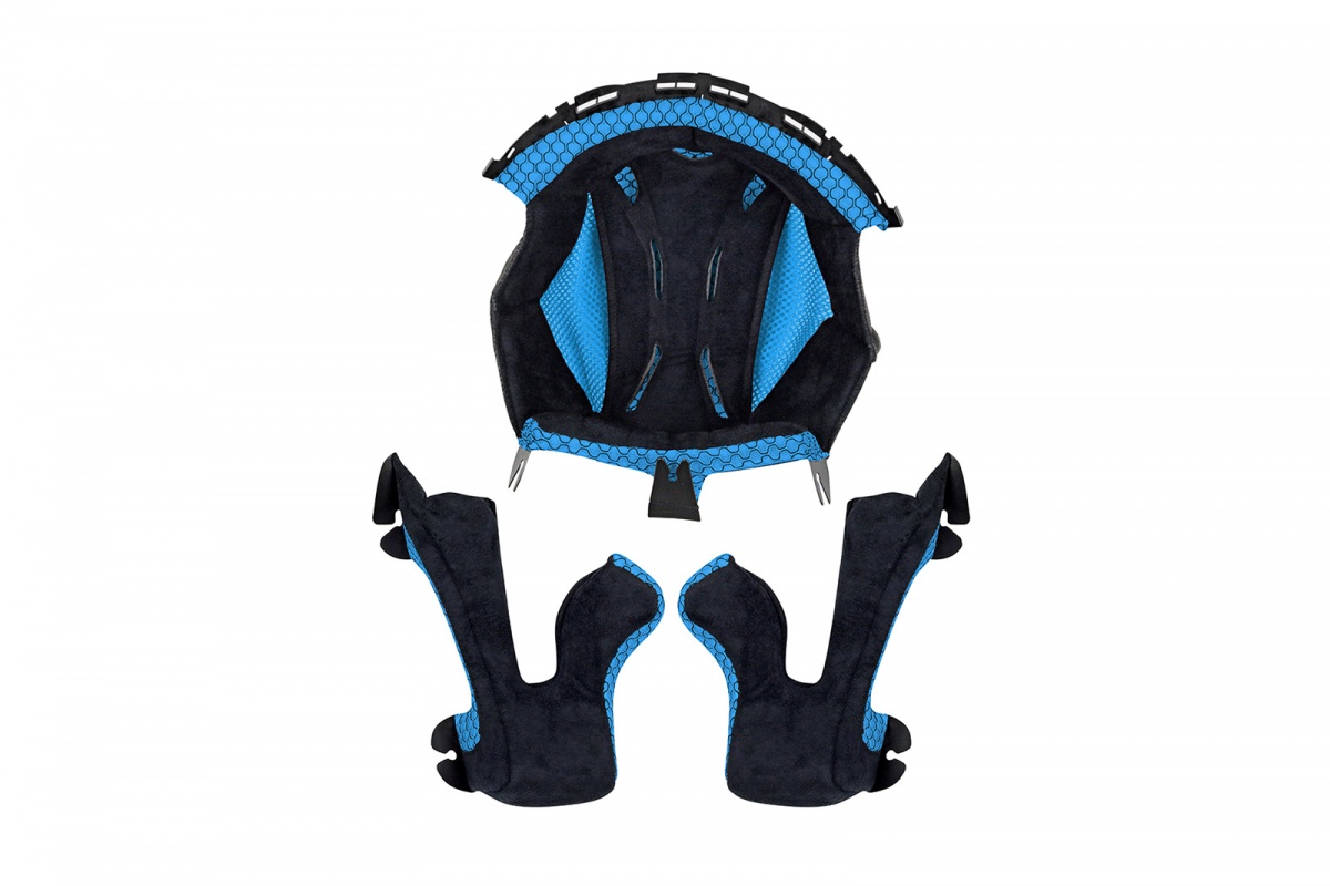 Inner pad e cheek pads for motocross Onyx helmet blue - Helmet spare parts - HR124-C - UFO Plast