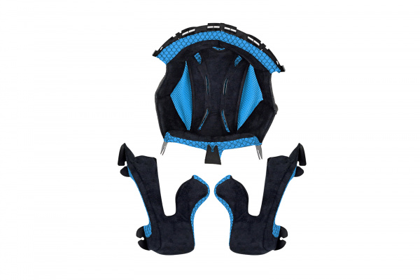 Inner pad e cheek pads for motocross Onyx helmet blue - Helmet spare parts - HR124-C - UFO Plast