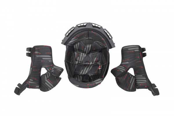 Cuffia e guanciali casco motocross Intrepid - Ricambi caschi - HR141 - UFO Plast