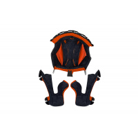 Inner pad e cheek pads for motocross Onyx helmet red - Helmet spare parts - HR124-B - UFO Plast