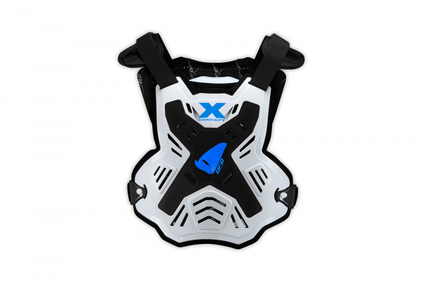Pettorina motocross X-Concept Evo senza spalline bianco e nero - Pettorine - PT02386-K - UFO Plast