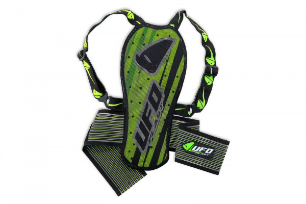 Motocross back protector Kombat for kids short green - Back supports - PS02353-A - UFO Plast