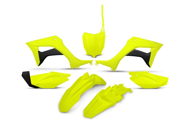 Kit Plastiche giallo fluoro per Honda CRF 110F (2019-25) - PLASTICHE REPLICA - HOKIT124-DFLU - Ufo Plast