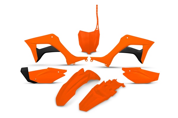 Plastic kit Honda - neon orange - REPLICA PLASTICS - HOKIT124-FFLU - UFO Plast