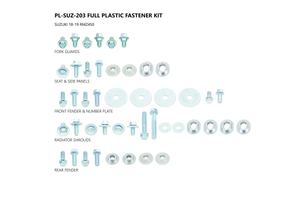 Kit viti motocross per plastiche Suzuki - Altri accessori - AC02441 - Ufo Plast