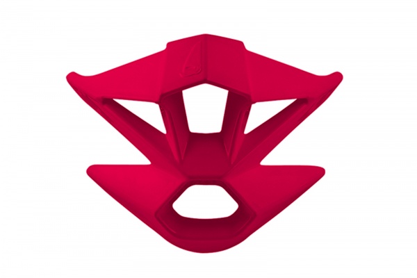 Mouthpiece external for motocross Interceptor & Interceptor II helmet neon red - Helmet spare parts - HR035-BFLU - UFO Plast