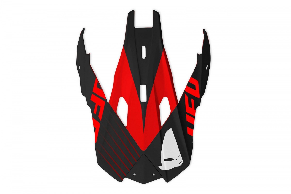 Visor for motocross Interceptor Red Devil helmet - Helmet spare parts - HR043 - UFO Plast