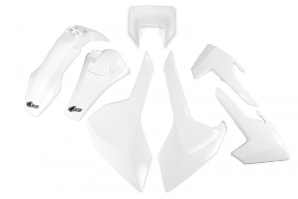 Plastic kit With headlight Husqvarna - oem 19 - REPLICA PLASTICS - HUKIT621-999W - UFO Plast
