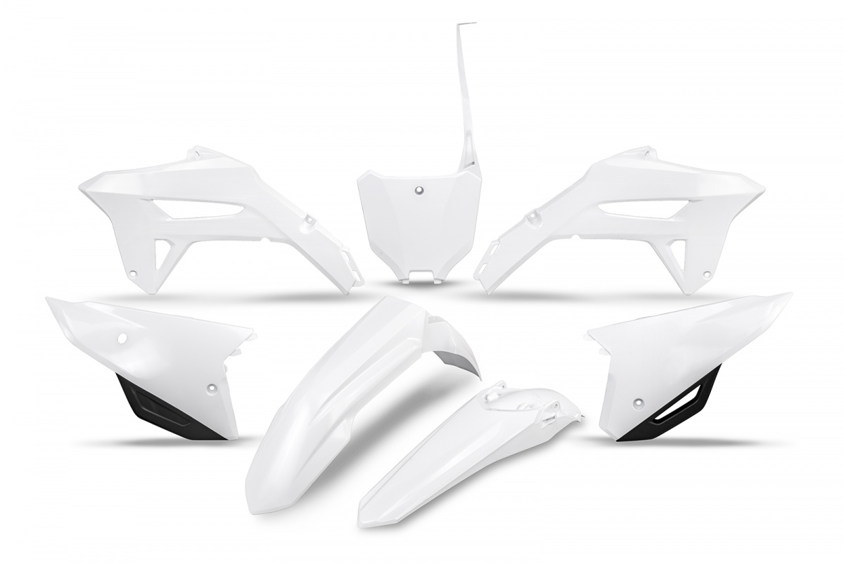 Kit Plastiche bianco per Honda CRF 250R (2022-24) - CRF 450R (2021-24) - PLASTICHE REPLICA - HOKIT125-041 - Ufo Plast