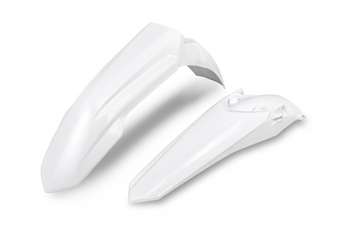 Kit Parafanghi bianco per Honda CRF 250R (2022-25) - CRF 450R (2021-25) - CRF 250RX (2022-25) - CRF 450RX (2021-25) - PLASTIC...