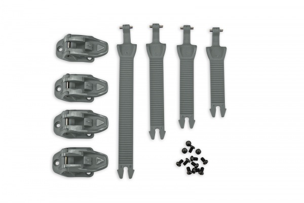 Strap buckle kit for motocross boots gray - Boots spare parts - BR040-E - UFO Plast