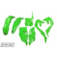Kit Plastiche OEM Color 20-23 per Kawasaki KXF 250 (2021-24) - KXF 450 (2019-23) - PLASTICHE REPLICA - KAKIT227-999A - Ufo Plast