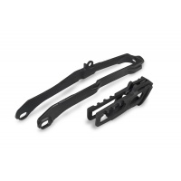 Chain guide+swingarm chain slider - black - Honda - REPLICA PLASTICS - HO05611-001 - UFO Plast