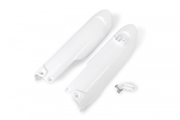 Fork slider protectors - white 20-21 - Husqvarna - REPLICA PLASTICS - HU04305-040 - UFO Plast