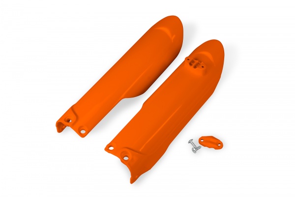 Fork slider protectors - orange 127 - Ktm - REPLICA PLASTICS - KT05007-127 - UFO Plast