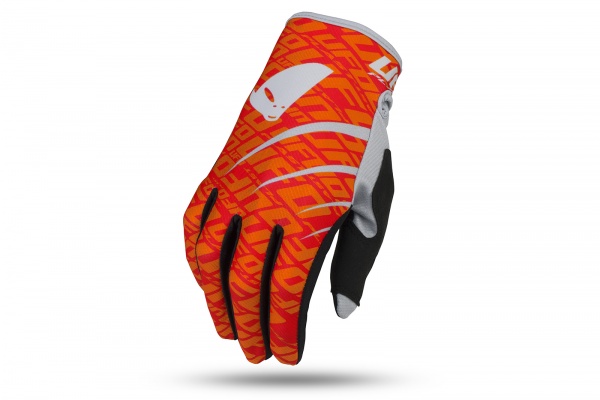 Motocross Skill Indium gloves neon red - Gloves - GU04475-BFLU - UFO Plast