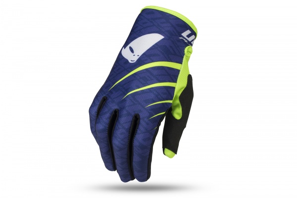 Motocross Skill Indium gloves blue and neon yellow - Gloves - GU04475-N - UFO Plast