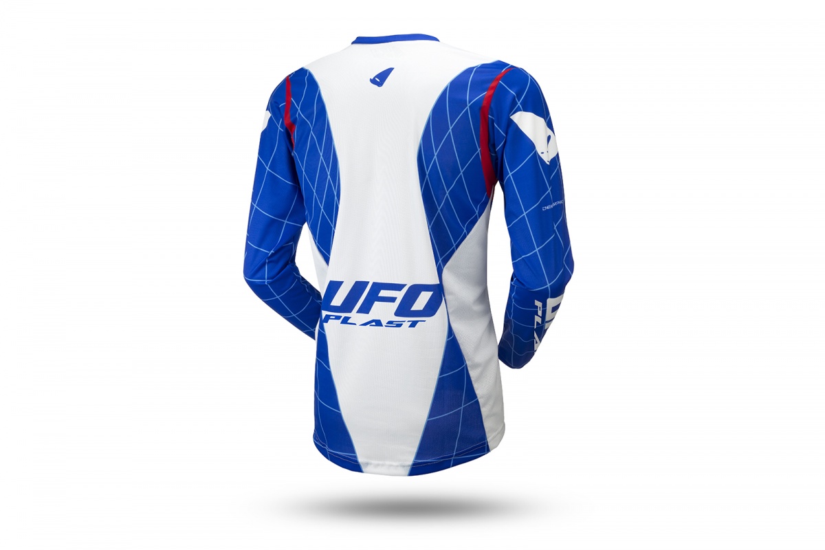 Motocross Deepspace jersey white and blu - Jersey - MG04481-C - UFO Plast