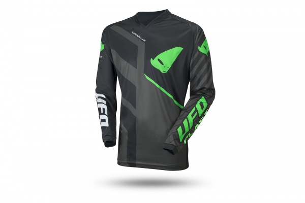 Motocross Vanadium jersey black and neon green - Jersey - MG04472-K - UFO Plast