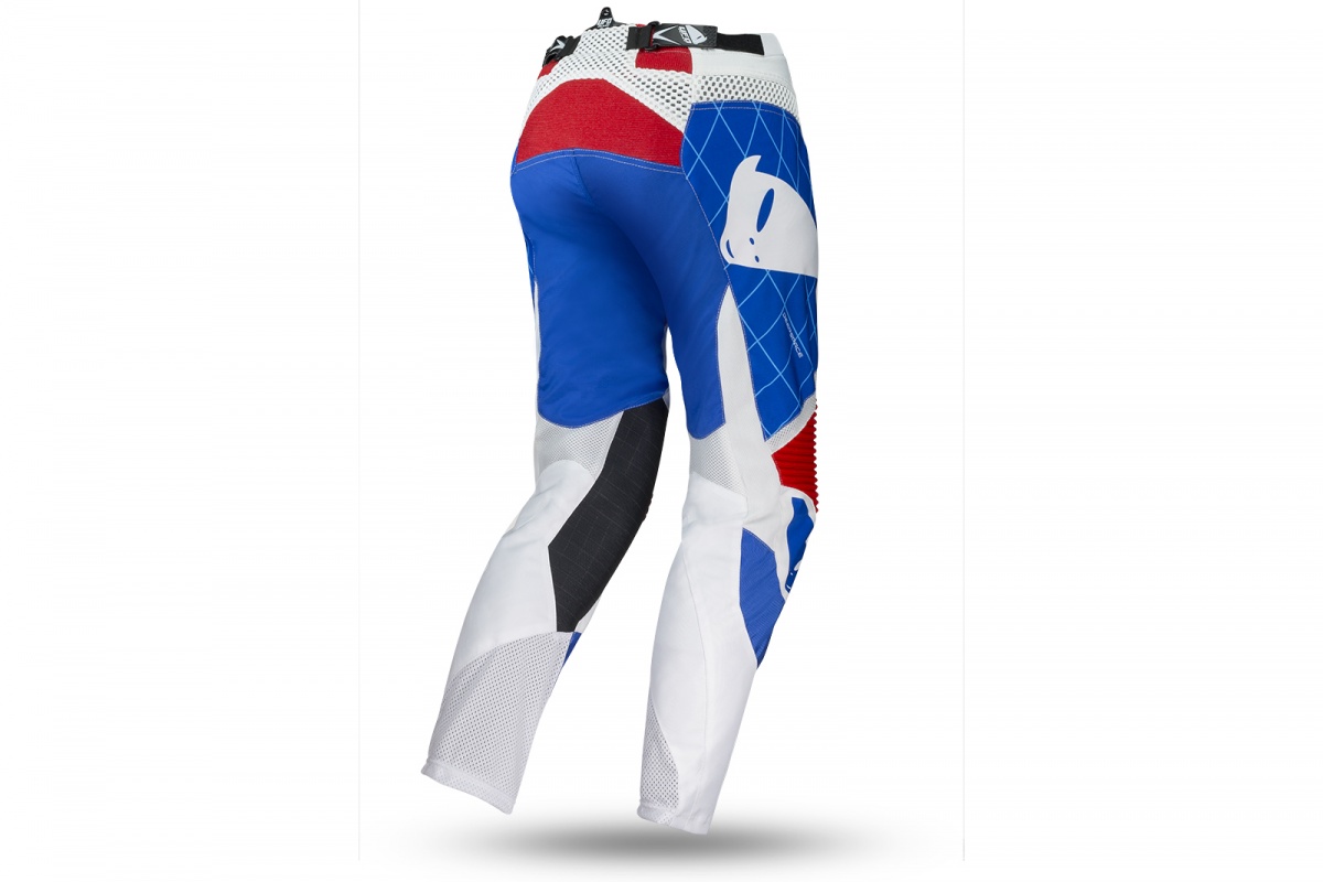 Pantaloni motocross Deepspace bianco e blu - Pantaloni - PI04480-C - UFO Plast