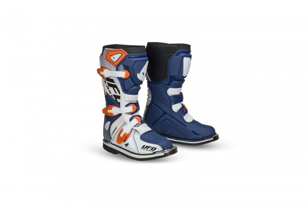 Motocross Typhoon boots for kids blue and white - Boots - BO008-C - UFO Plast