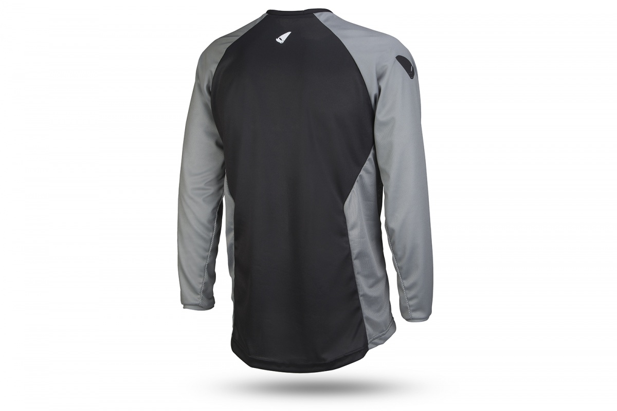 E-bike Contact jersey short sleeves black and grey - Jersey - MG04509-K - UFO Plast