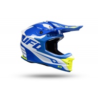 Motocross Intrepid helmet blue, white and neon yellow - NEW PRODUCTS - HE157 - UFO Plast