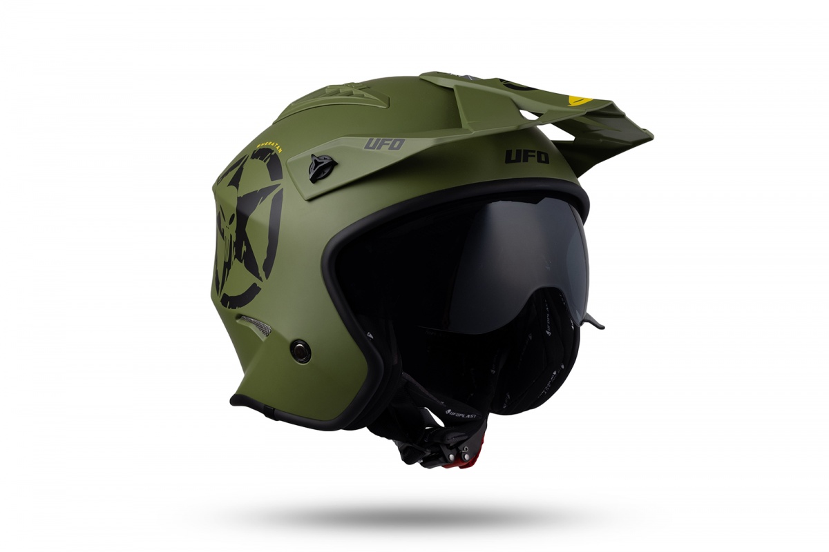 Jet helmet Sheratan green - NEW PRODUCTS - HE150 - UFO Plast