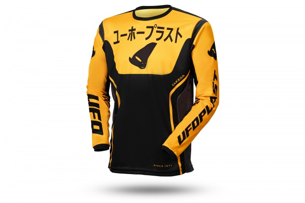 Maglia motocross Takeda gialla e nera - NOVITA' - MG04502-D - UFO Plast