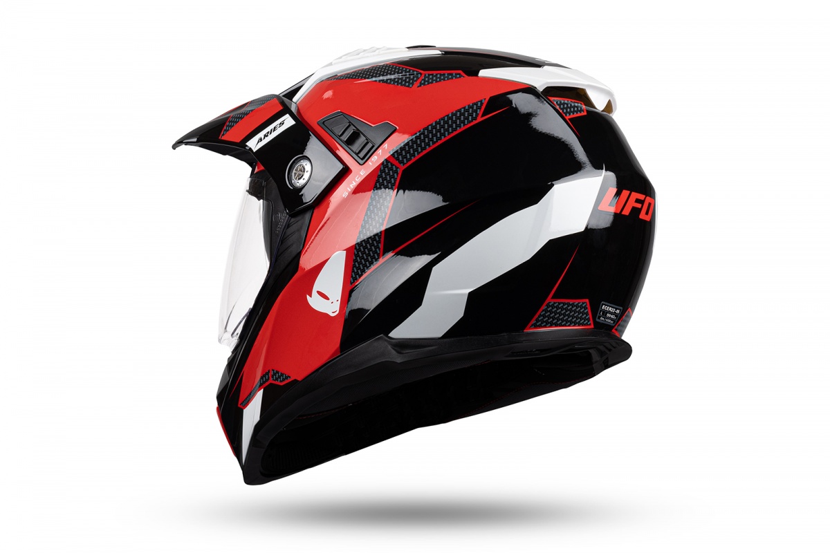 Motocross enduro helmet Aries black and red - NEW PRODUCTS - HE163 - UFO Plast