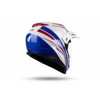 Motocross enduro helmet Aries white, blue and red - NEW PRODUCTS - HE161 - UFO Plast