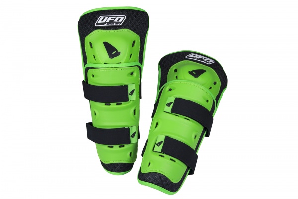 Motocross knee shin guard Plutonic neon green - Kneepads - GI02388-A - UFO Plast