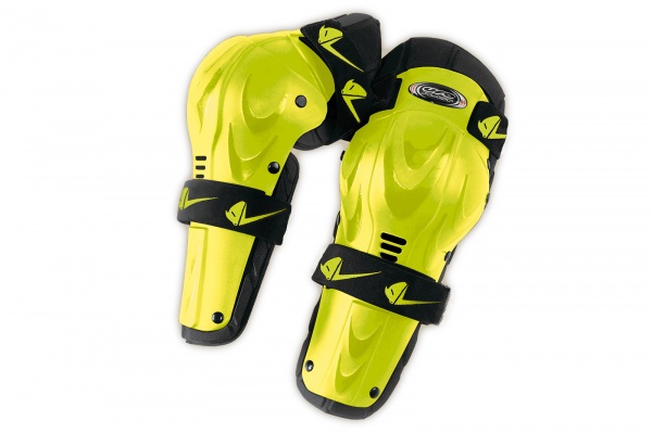 Motocross knee shin guard Professional neon yellow - Kneepads - GI02041-DFLU - UFO Plast