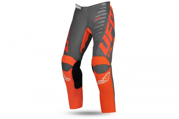 Pantaloni motocross Kimura grigio e arancione - NOVITA' - PI04491-EF - UFO Plast