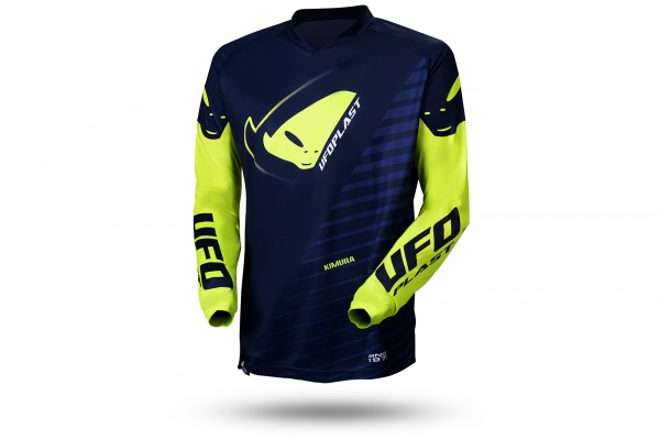 Motocros Kimura jersey blue and neon yellow - NEW PRODUCTS - MG04490-NDFL - UFO Plast