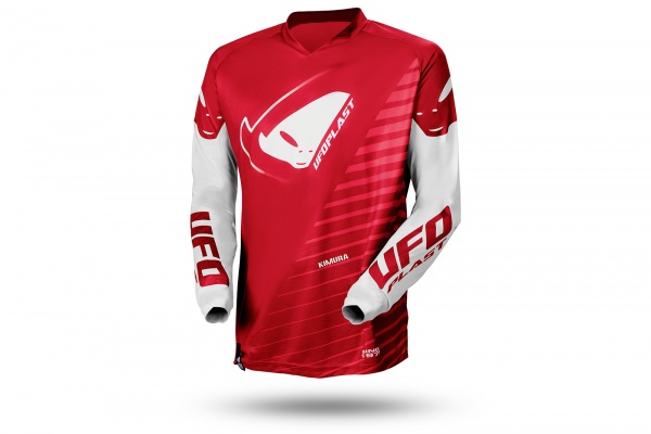 Motocross Kimura jersey for kids red and white - NEW PRODUCTS - MG04494-B - UFO Plast