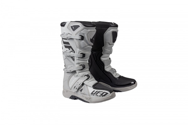 Motocross Elektron boots black and grey - NEW PRODUCTS - BO007-EK - UFO Plast