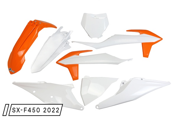 Plastic Kit OEM Color 19 for Ktm SX 250/XC 250 - SX 125/XC 125 - SX 150 - SX-F 350/XCF 350 - SX-F 450/XCF 450 - SX-F 250/XCF....