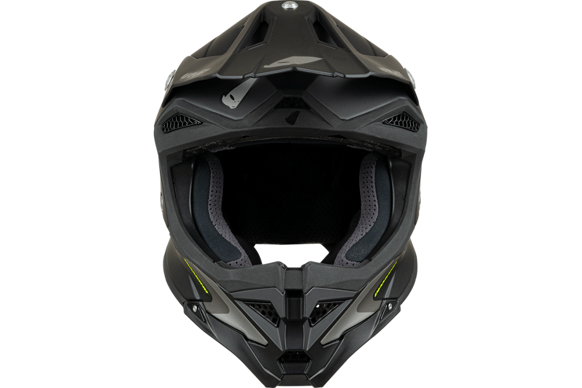 Motocross helmet Diamond black - HIGHLIGHT - He053 - UFO Plast