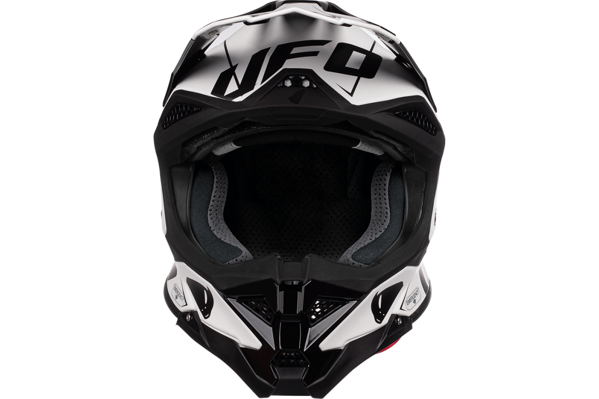 Motocross helmet Diamond black and white - HIGHLIGHT - He052 - UFO Plast