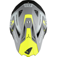 Motocross helmet Diamond grey and neon yellow - HIGHLIGHT - he055 - UFO Plast