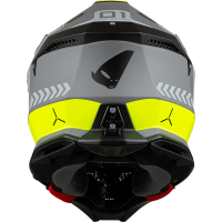 Motocross helmet Diamond grey and neon yellow - HIGHLIGHT - he055 - UFO Plast