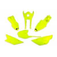 Plastic kit Kawasaki - Neon yellow - REPLICA PLASTICS - KA37003-DFLU - UFO Plast